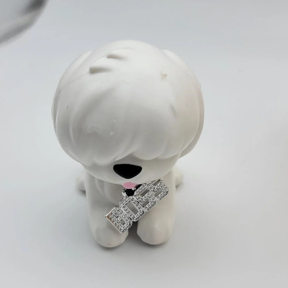 MATTEL‎ OLD ENGLISH BOSS PUPPY PET BARBIE MINIATURES PRETEND DOG, WALK AND POTTY